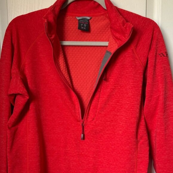 Red Quarter-Zip Women's Top - Picture 8 of 8